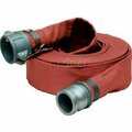 Apache 1-1/2"  x  100' Medium Duty PVC Discharge Hose Coupled w/ C x E Aluminum Cam & Groove Fittings 98138122